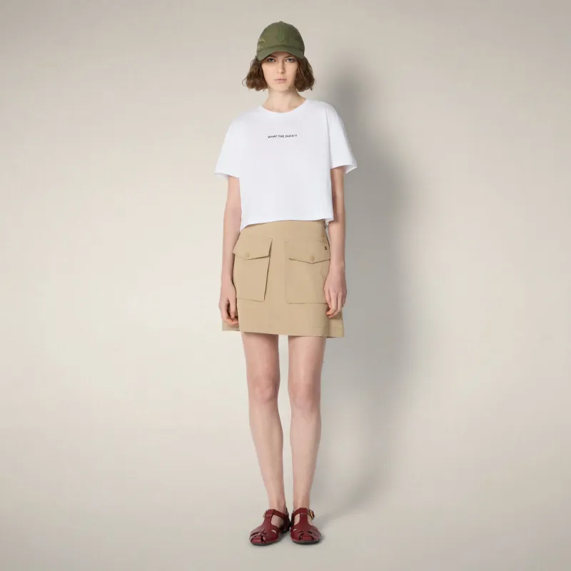 Women's T-shirt Ada in White made by Save The Duck