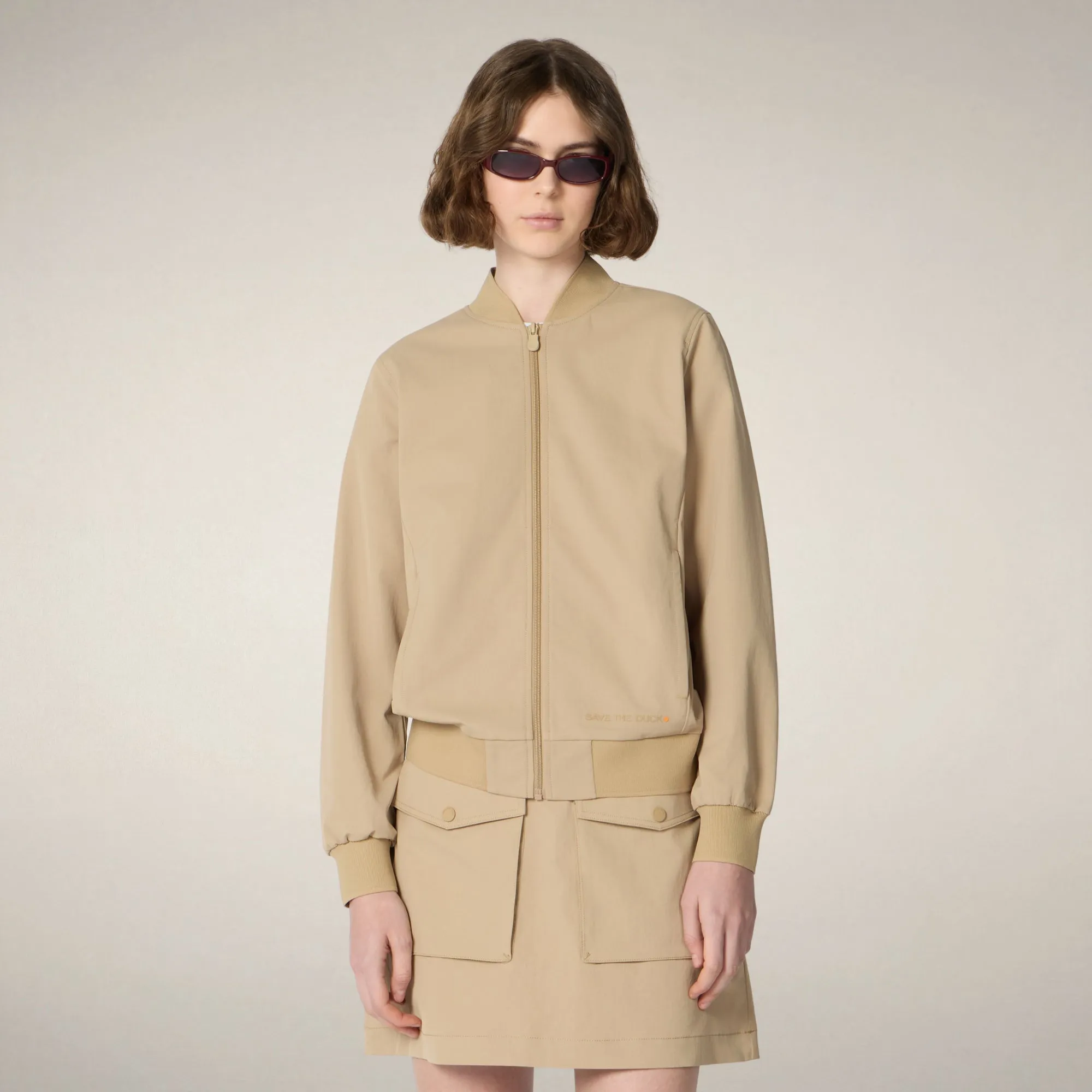 Women's Bomber Jacket Jena in Stardust Beige - ASAP sold by Save The Duck product image thumbnail 5