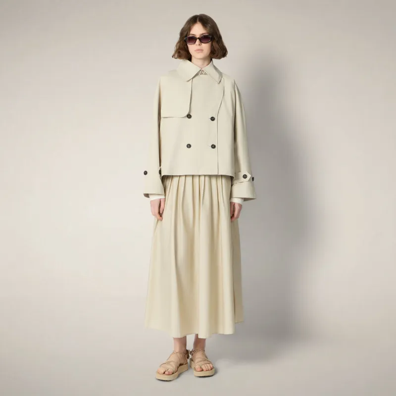 Women's Jacket Garbo in Shore Beige made by Save The Duck