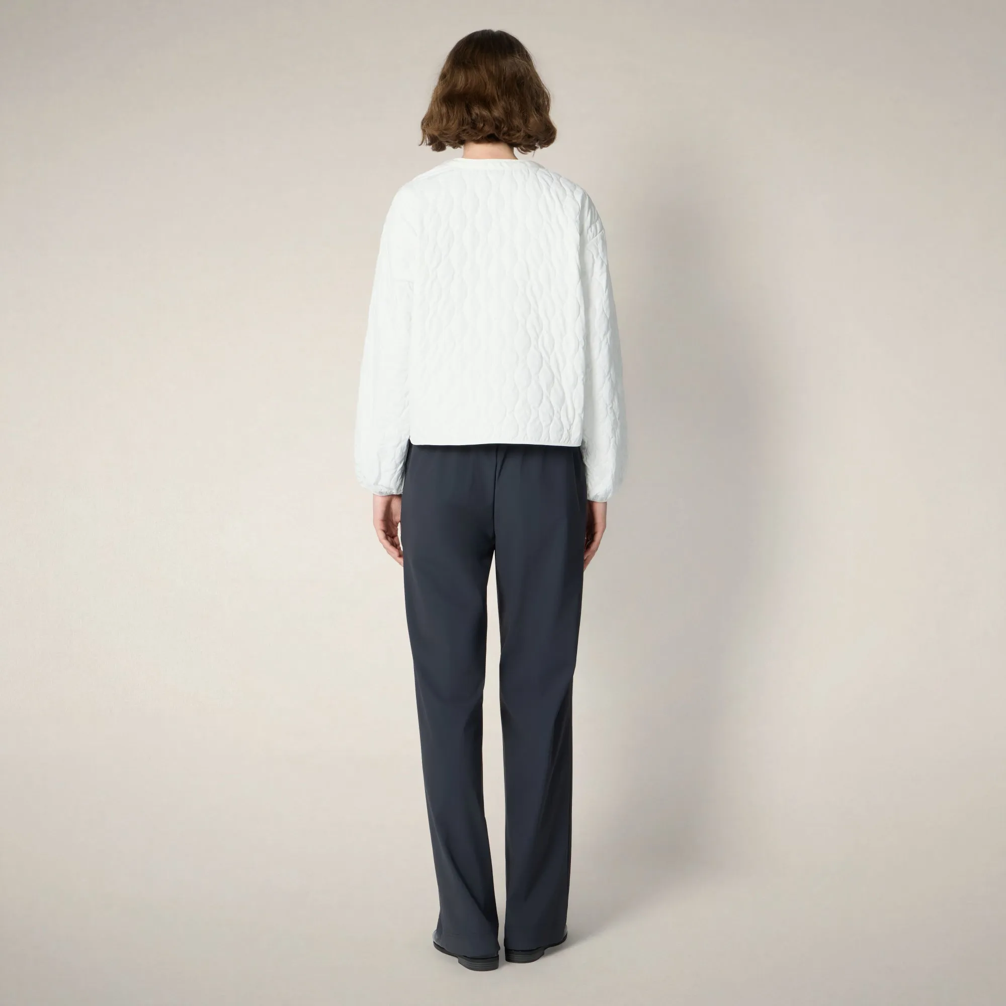 Women's puffer jacket Fara in Off White sold by Save The Duck product image thumbnail 2