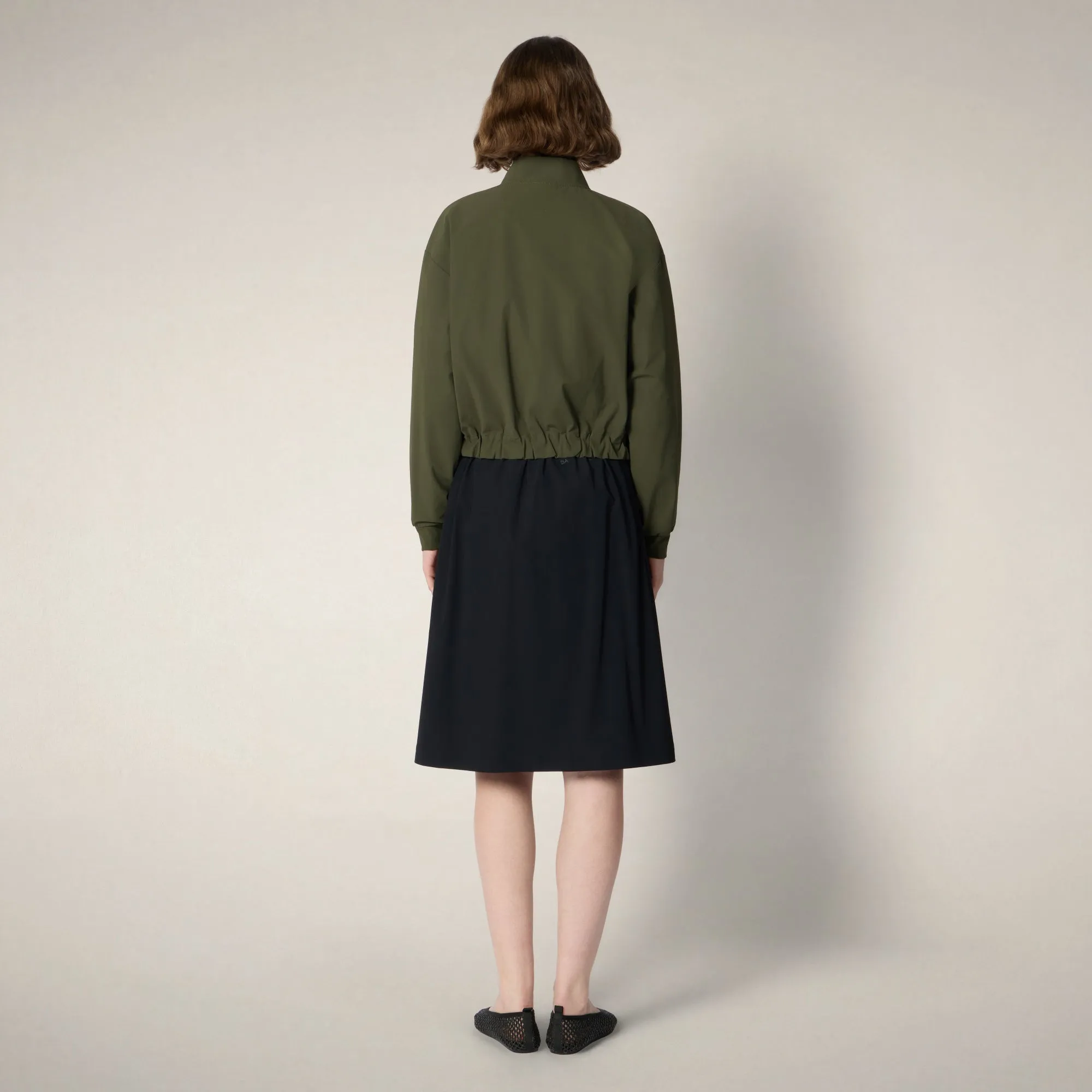Women's Bomber Jacket Alana in Snake Green - FYI sold by Save The Duck product image thumbnail 2