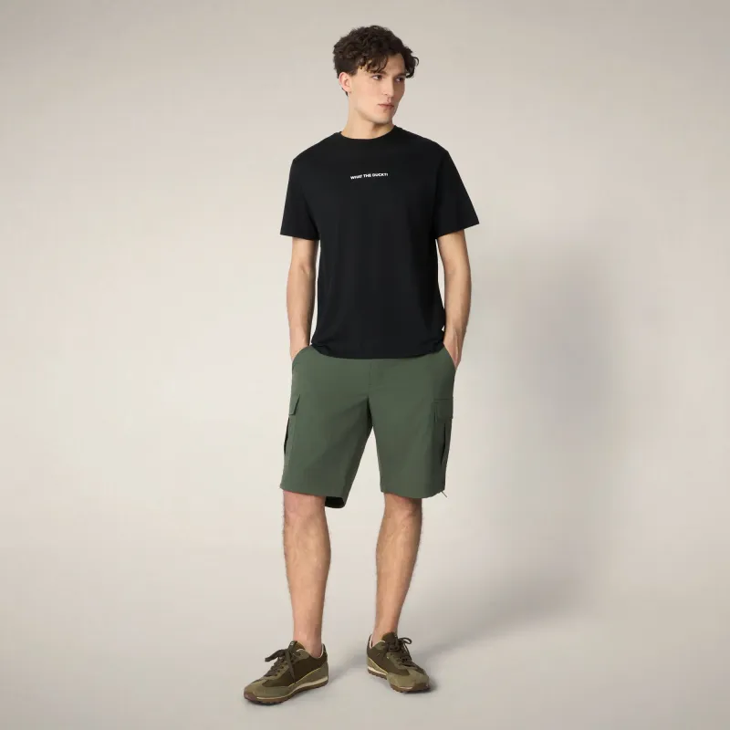 Men's T-shirt Bern in Black made by Save The Duck