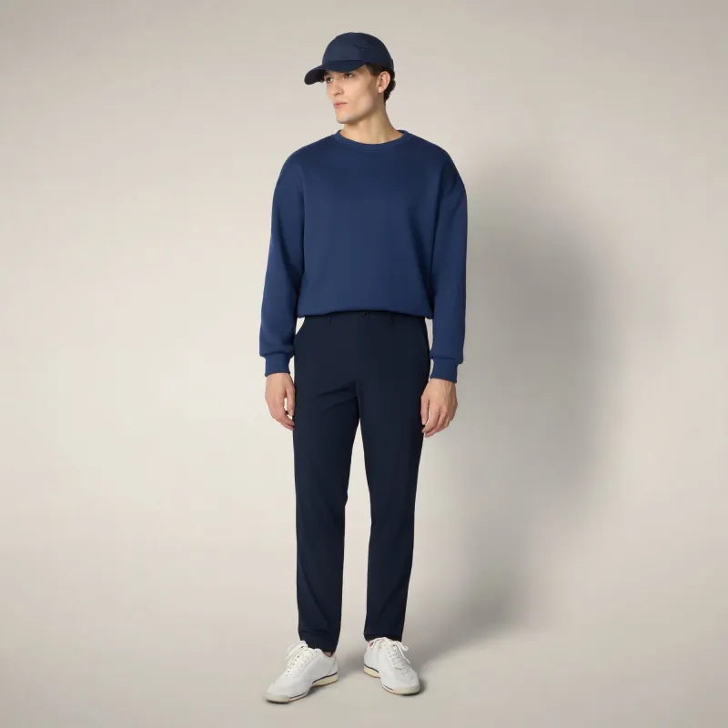 Men's Slim Pants Corbin L.32 in Navy Blue - ASAP made by Save The Duck