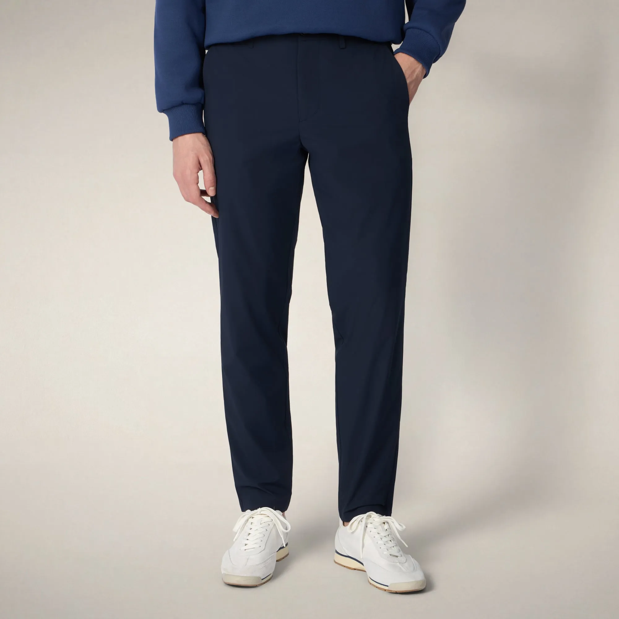 Men's Slim Pants Corbin L.32 in Navy Blue - ASAP sold by Save The Duck product image thumbnail 5