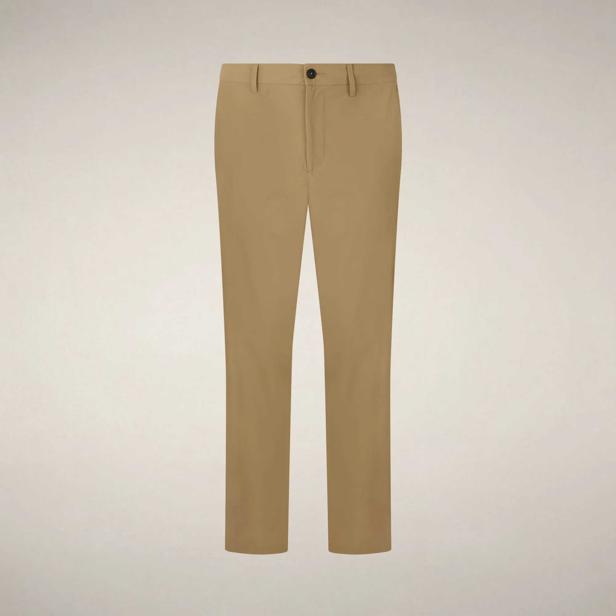 Men's Slim Pants Corbin L.32 in Khaki Brown - ASAP sold by Save The Duck product image thumbnail 3