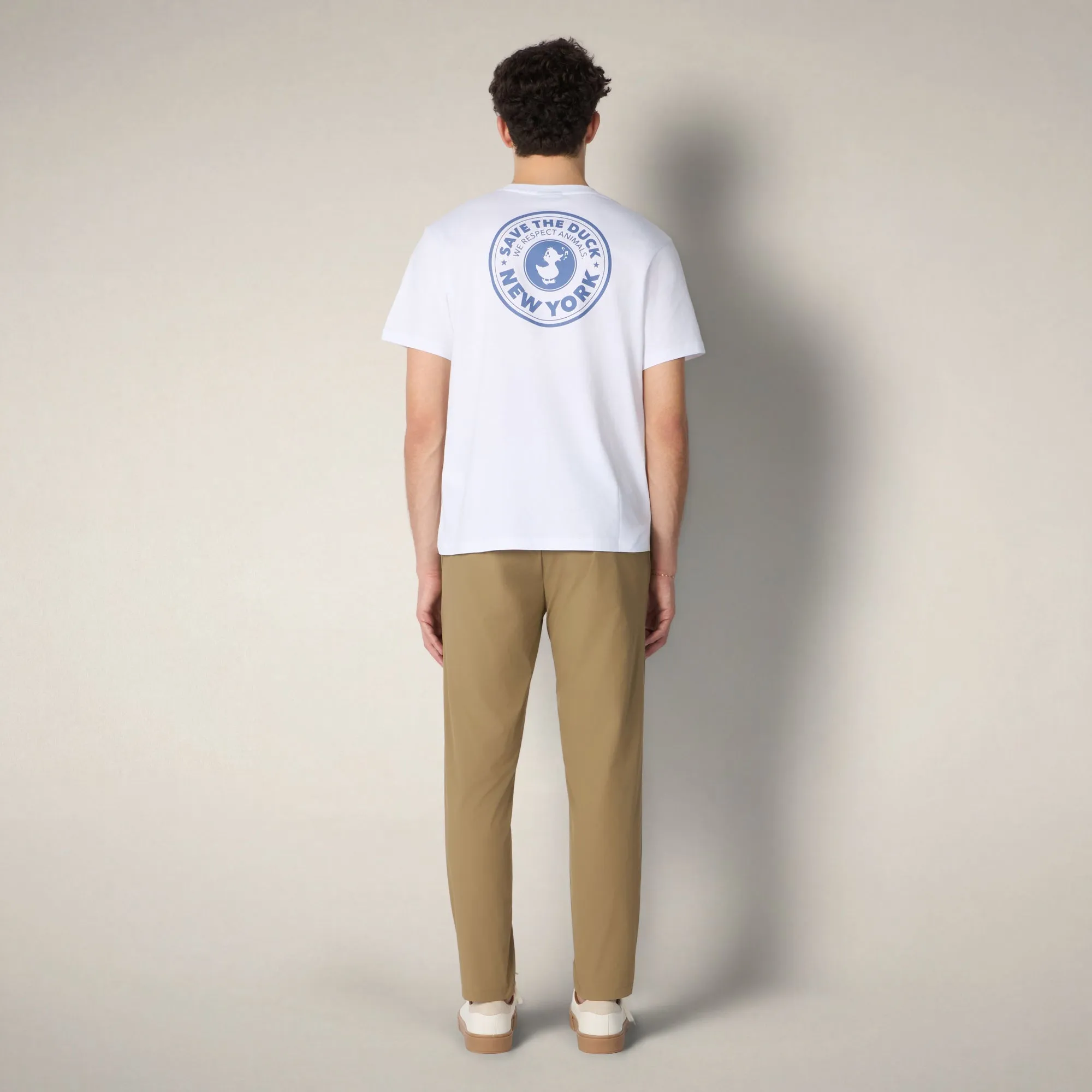 Men's Slim Pants Corbin L.32 in Khaki Brown - ASAP sold by Save The Duck product image thumbnail 2