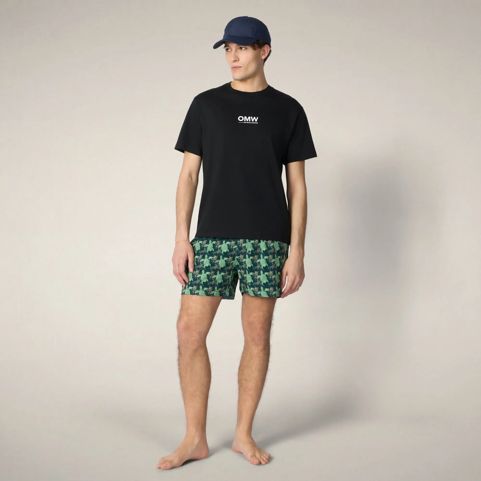 Men's Swim Shorts Ademir with turtle camouflage print sold by Save The Duck