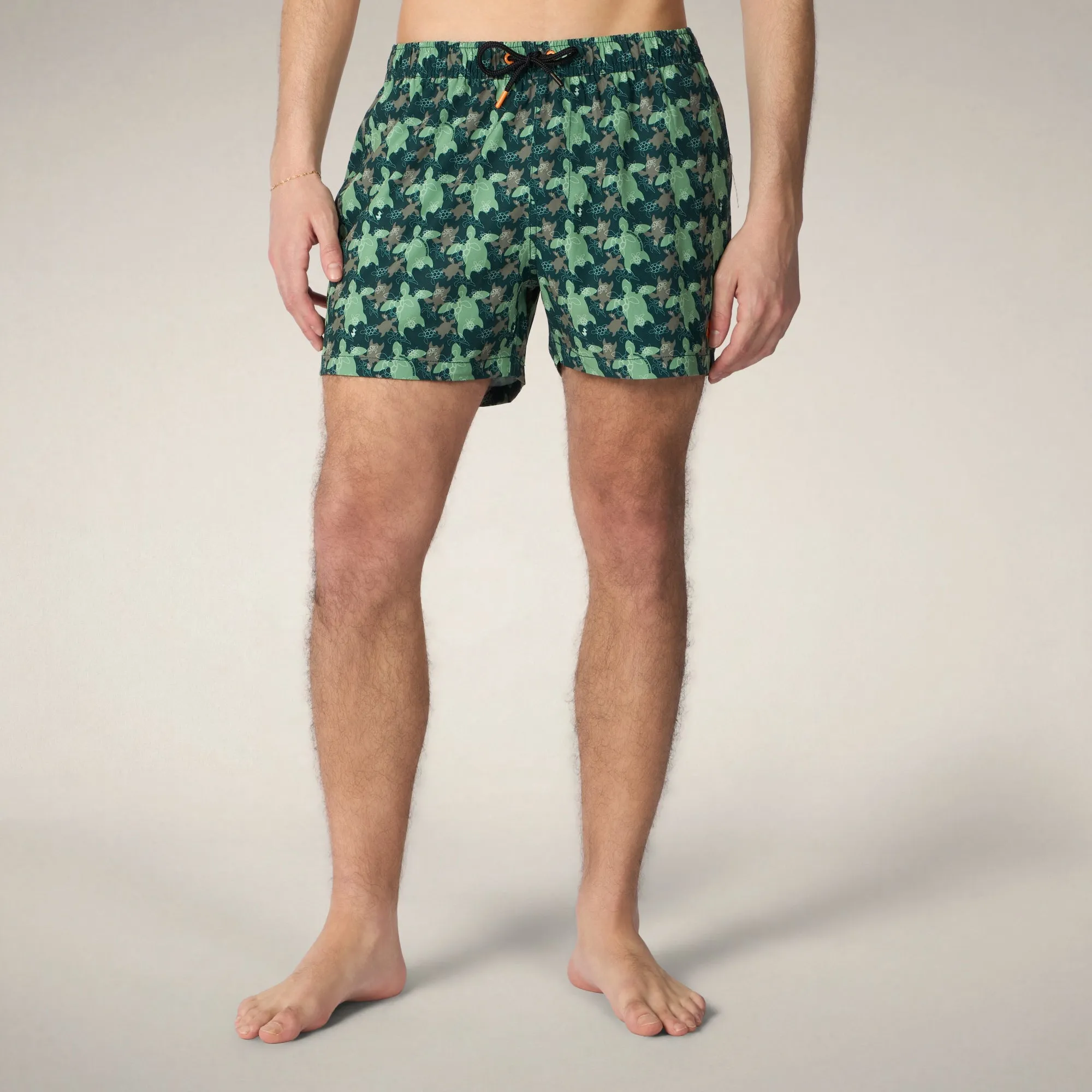 Men's Swim Shorts Ademir with turtle camouflage print sold by Save The Duck product image thumbnail 5