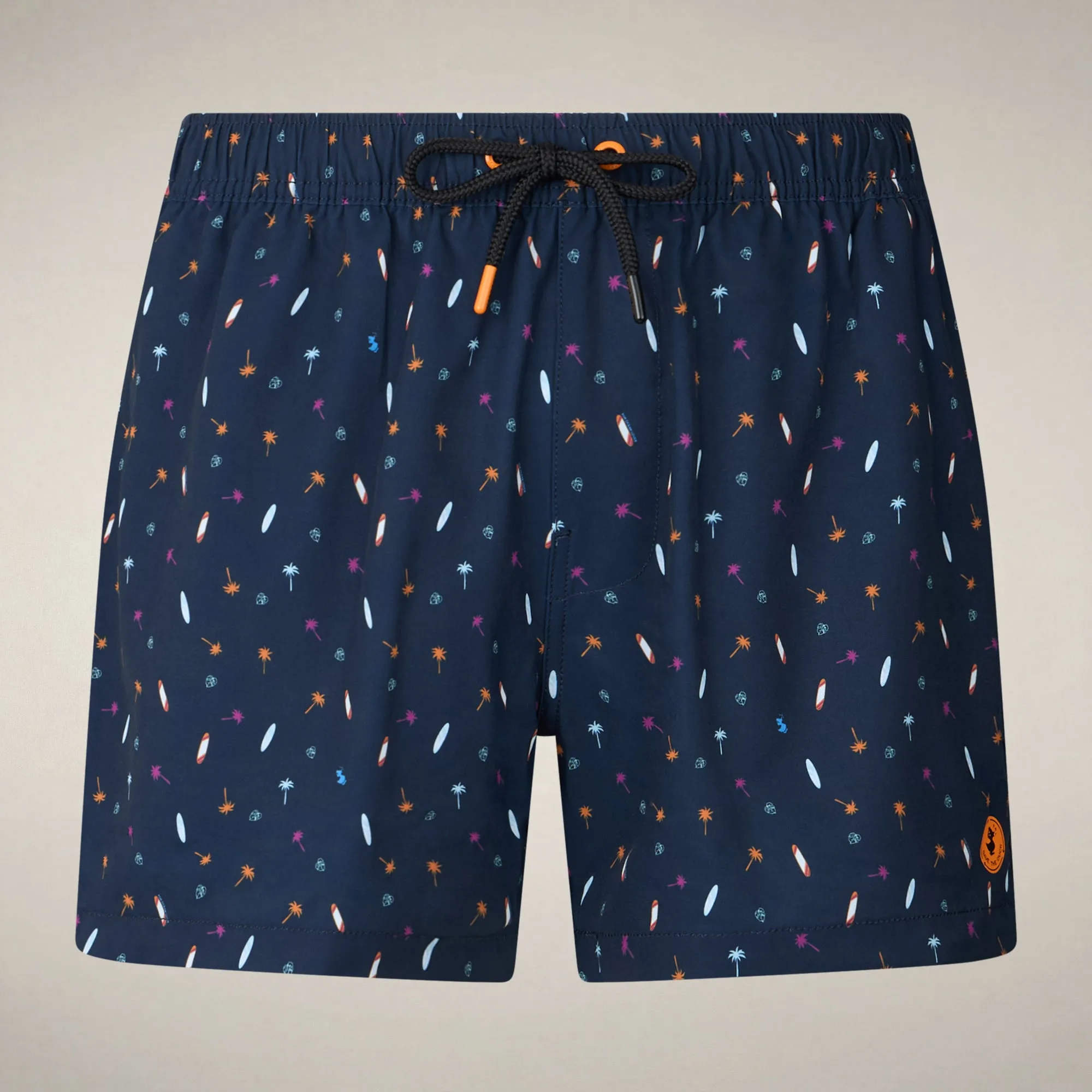 Men's Swim Shorts Ademir with palms & surfboards print sold by Save The Duck product image thumbnail 3