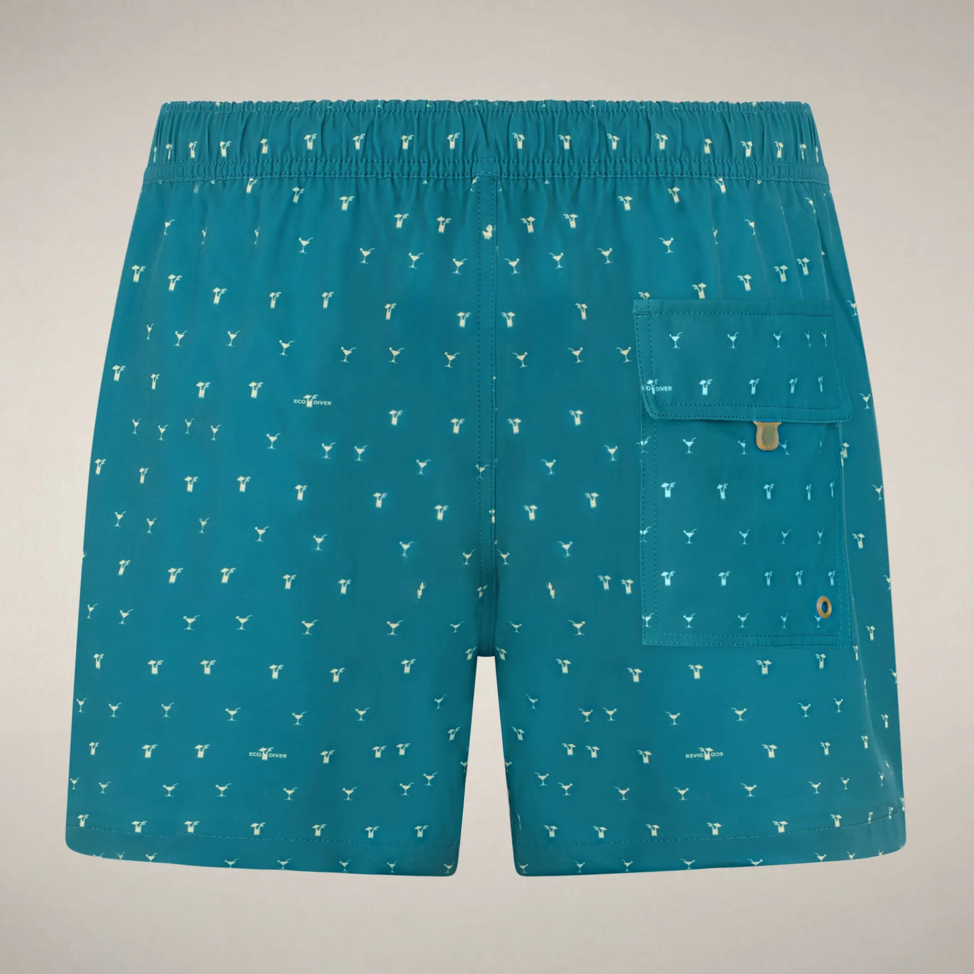 Men's Swim Shorts Ademir with cocktails print sold by Save The Duck product image thumbnail 4