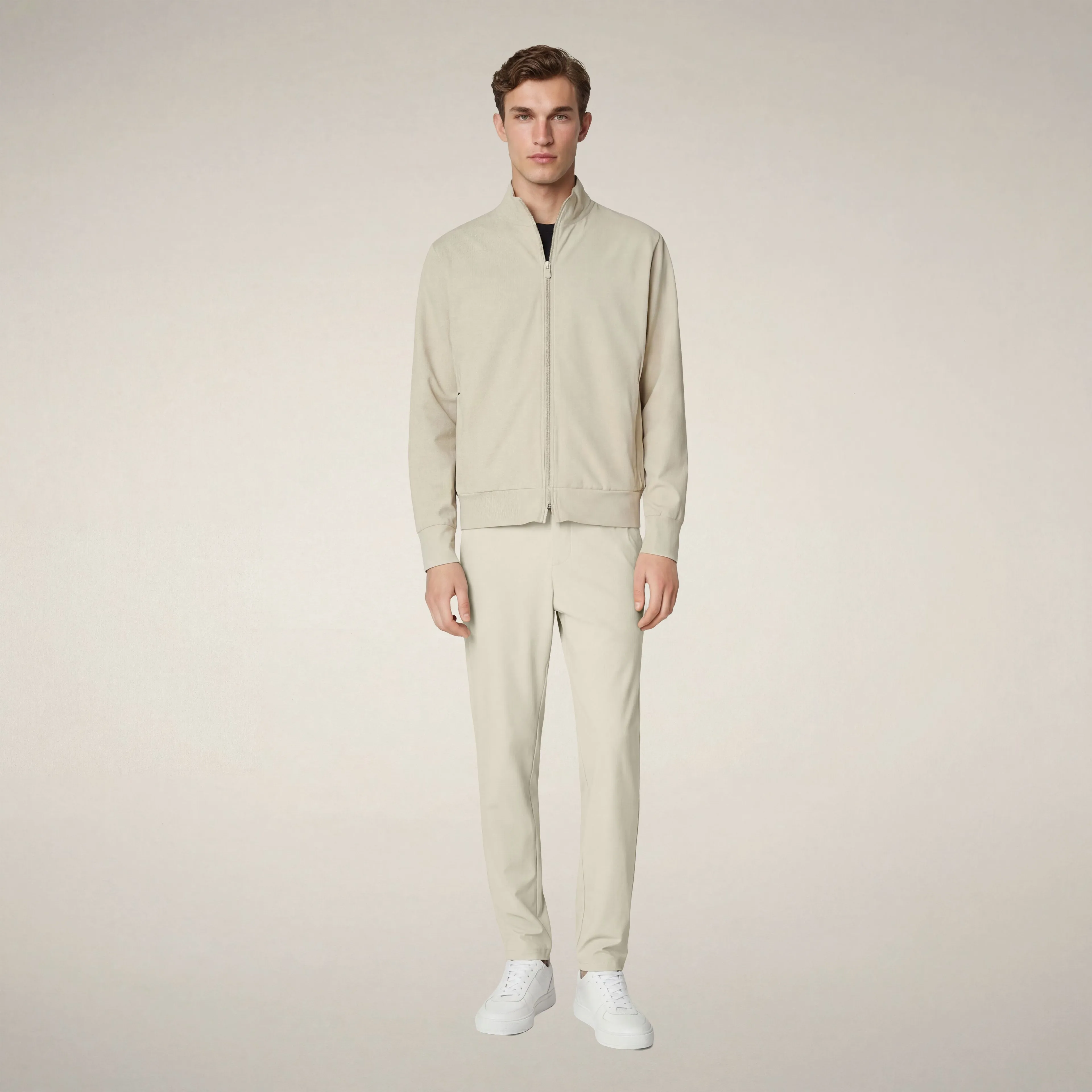 Men's chino slim fit steve in rainy beige sold by Save The Duck