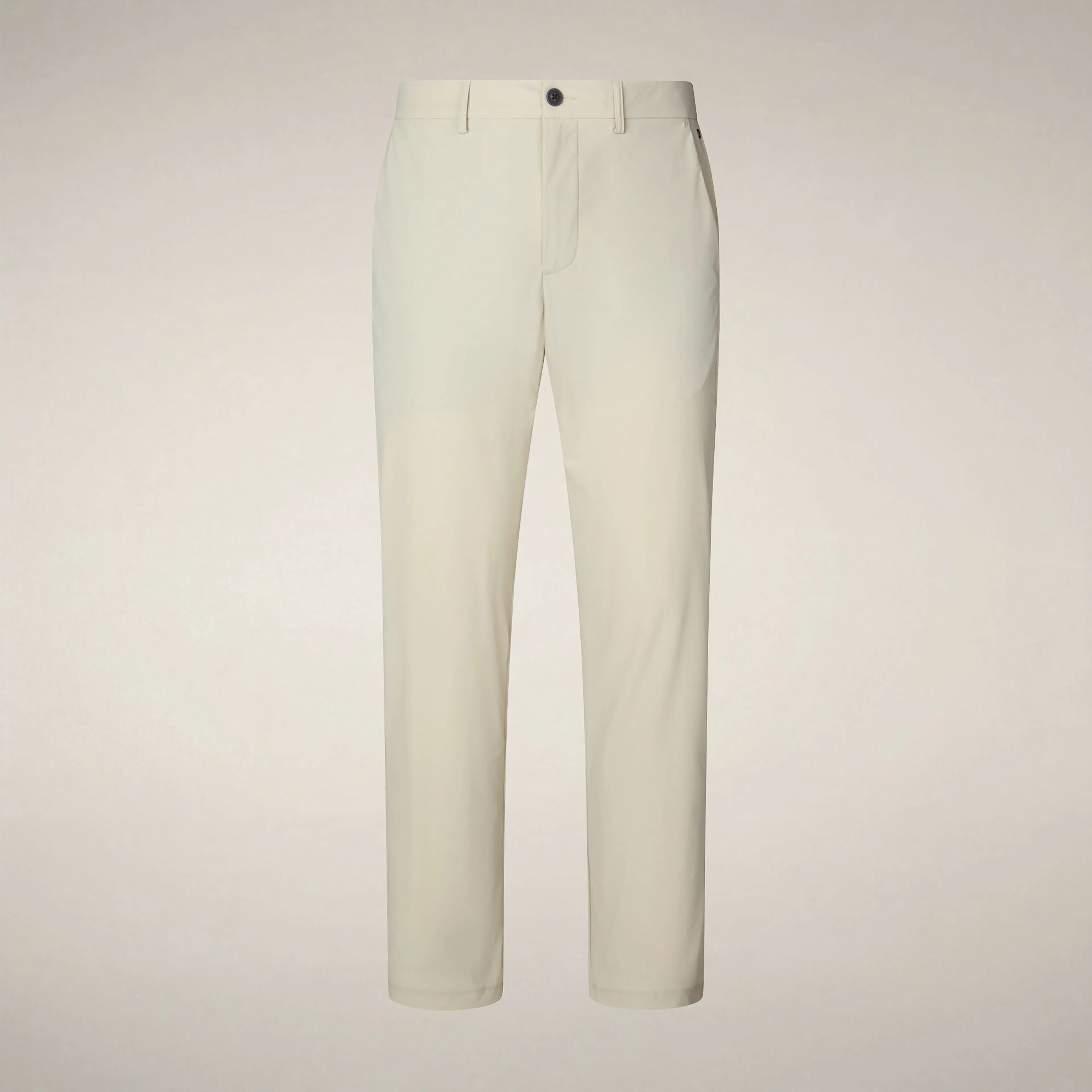 Men's chino slim fit steve in rainy beige sold by Save The Duck product image thumbnail 3