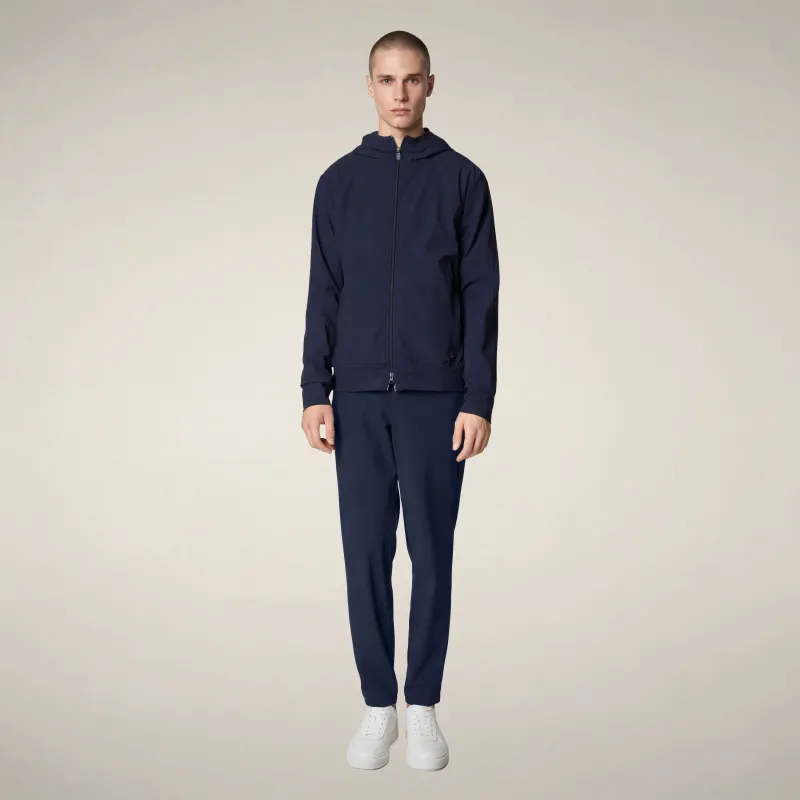Men's chino slim fit steve in navy blue made by Save The Duck