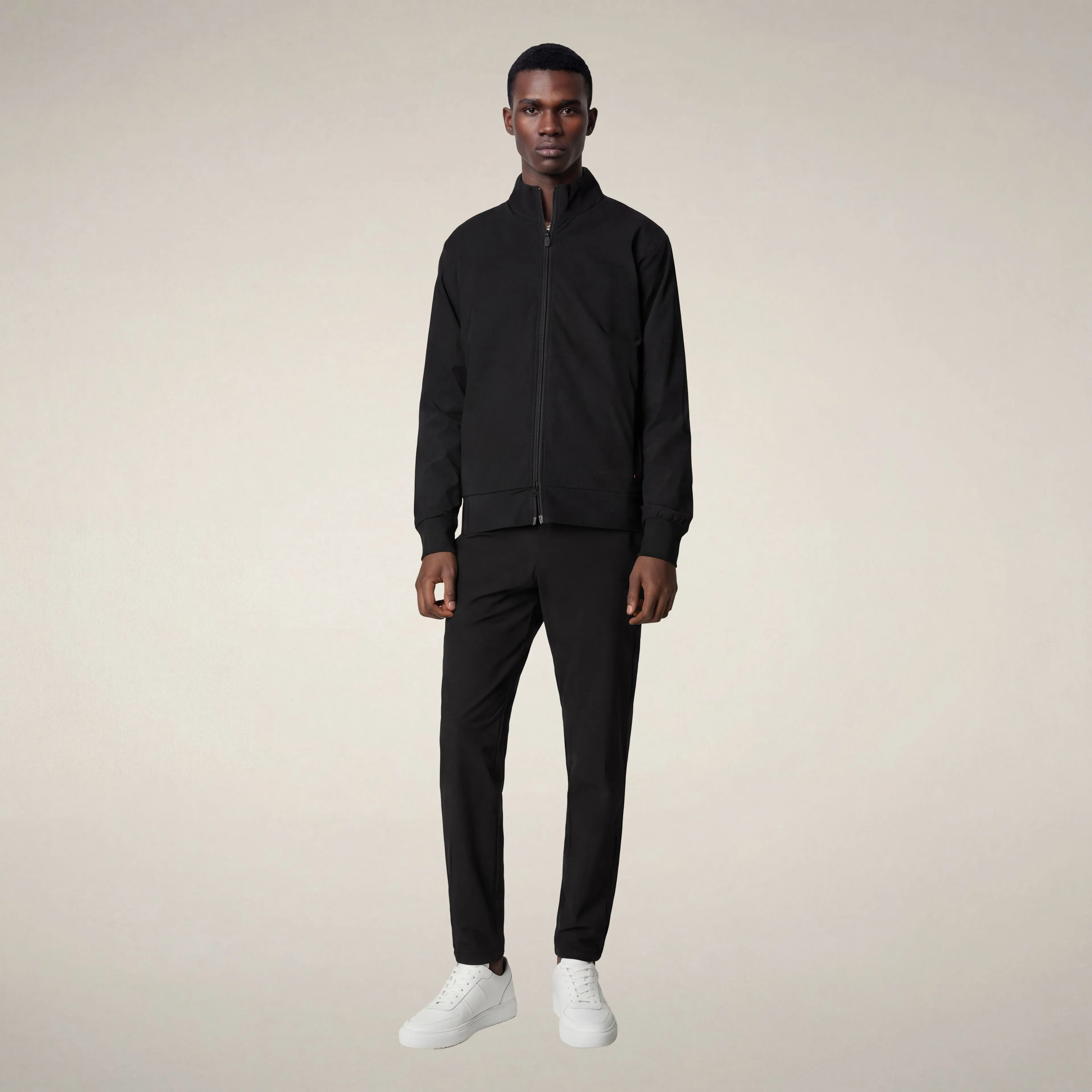 Men's chino slim fit steve in black sold by Save The Duck