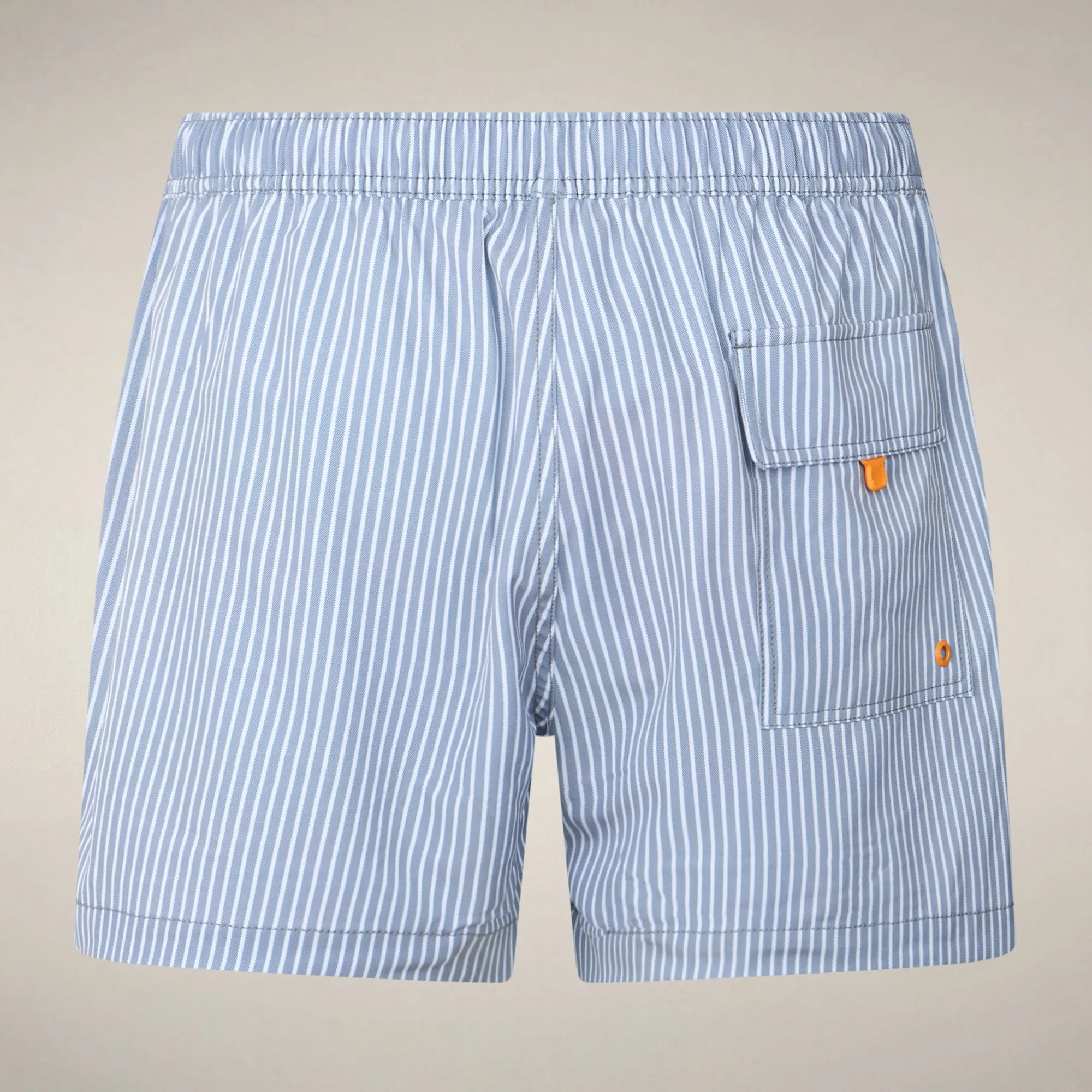 Men's Swim Shorts Ademir with oxford stripes sold by Save The Duck product image thumbnail 4