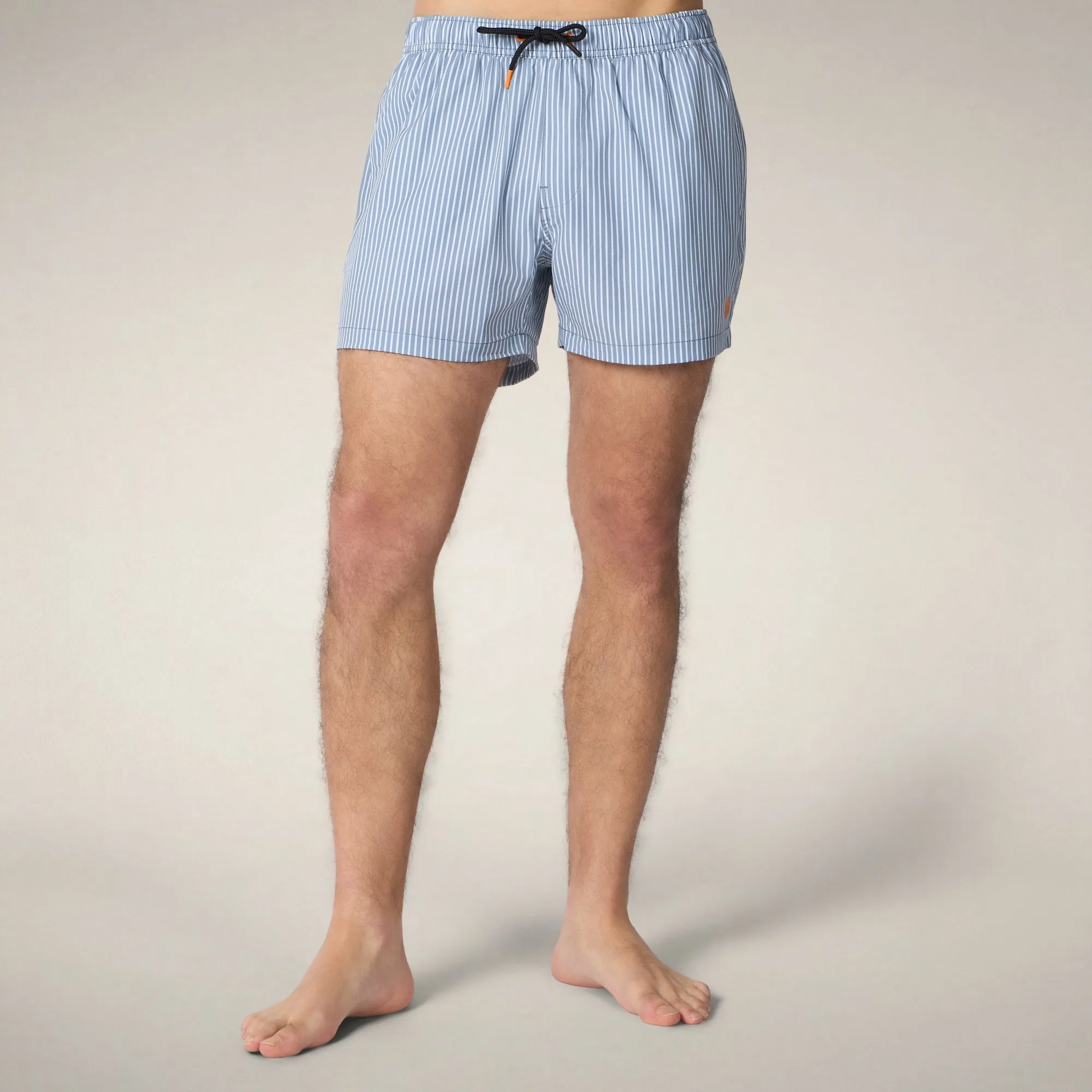 Men's Swim Shorts Ademir with oxford stripes sold by Save The Duck product image thumbnail 5