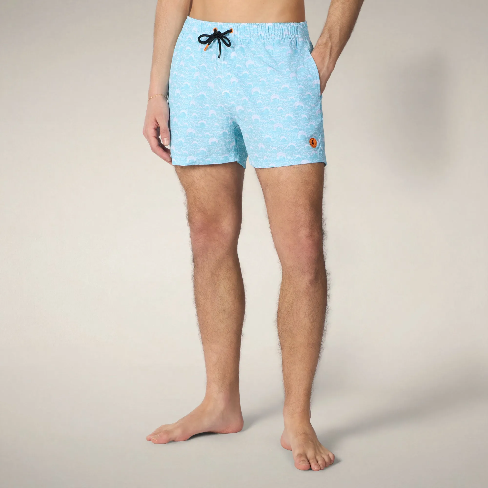 Men's Swim Shorts Ademir with japanese waves print sold by Save The Duck product image thumbnail 5