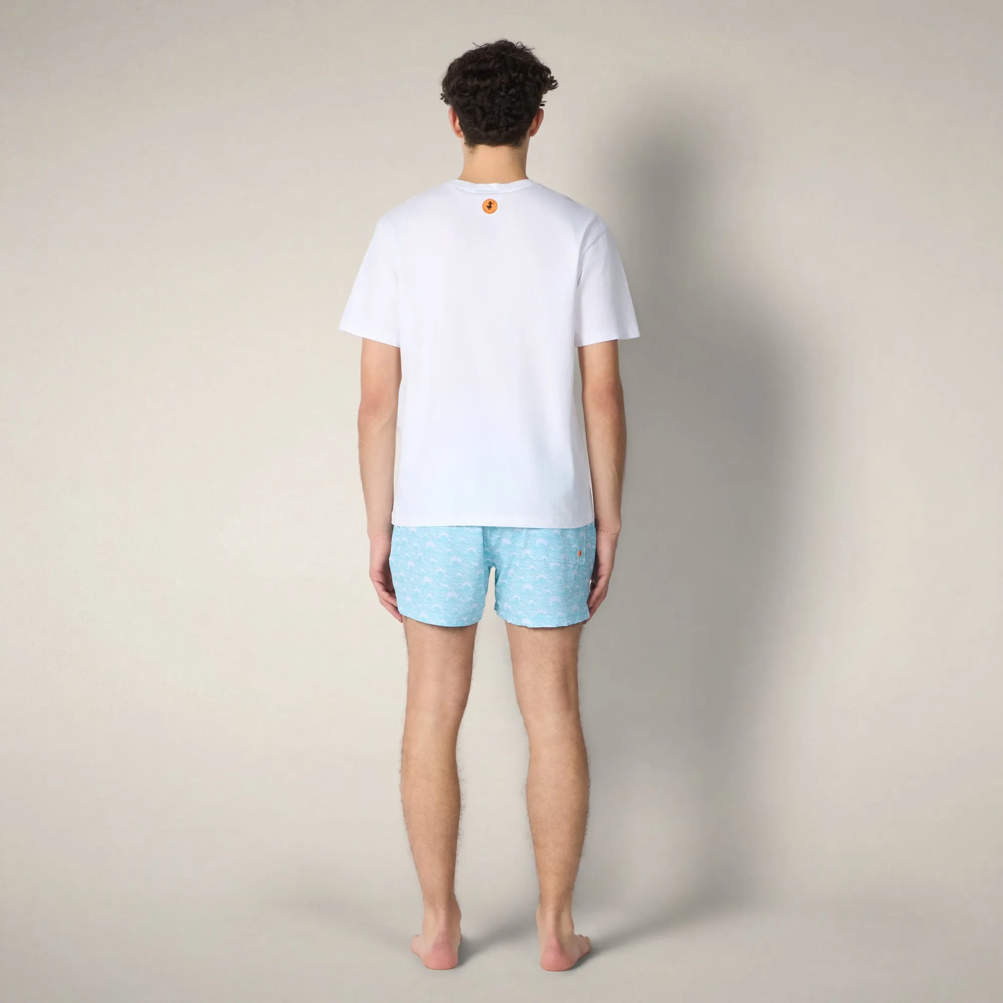 Men's Swim Shorts Ademir with japanese waves print sold by Save The Duck product image thumbnail 2