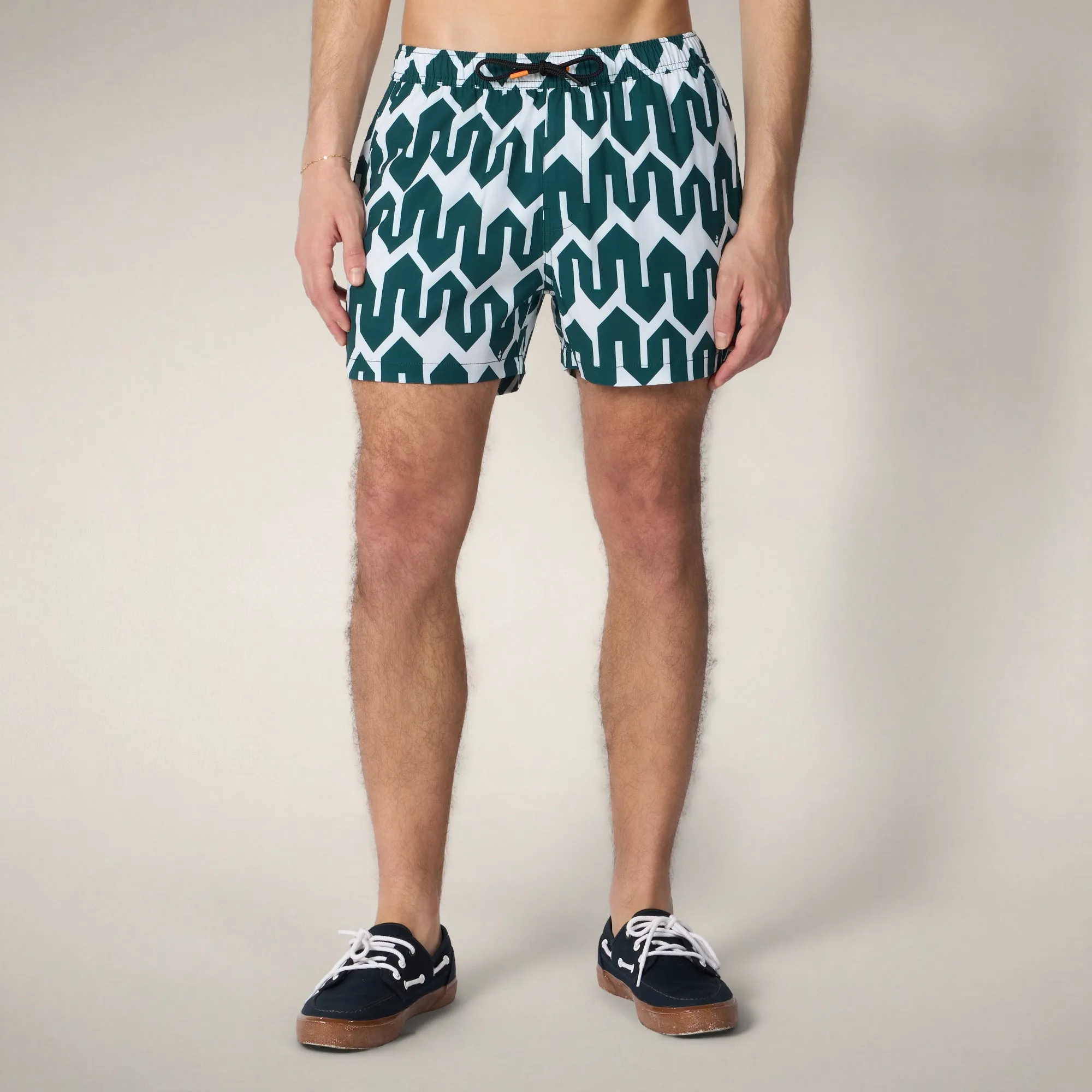 Men's Swim Shorts Ademir with bold zigzag print sold by Save The Duck product image thumbnail 5