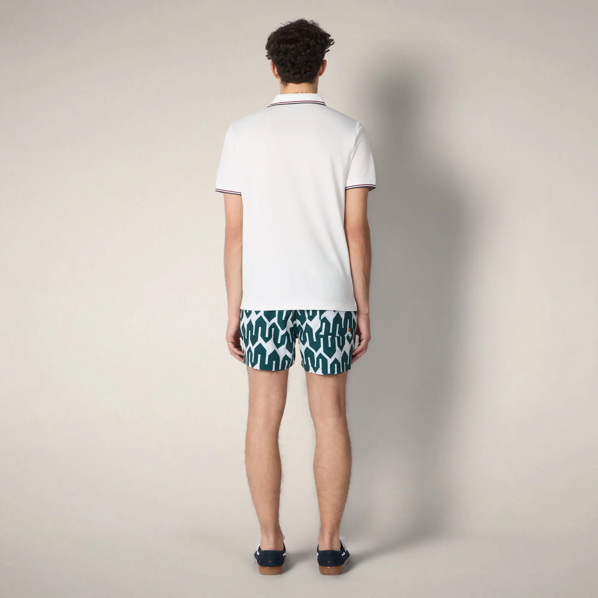 Men's Swim Shorts Ademir with bold zigzag print sold by Save The Duck product image thumbnail 2