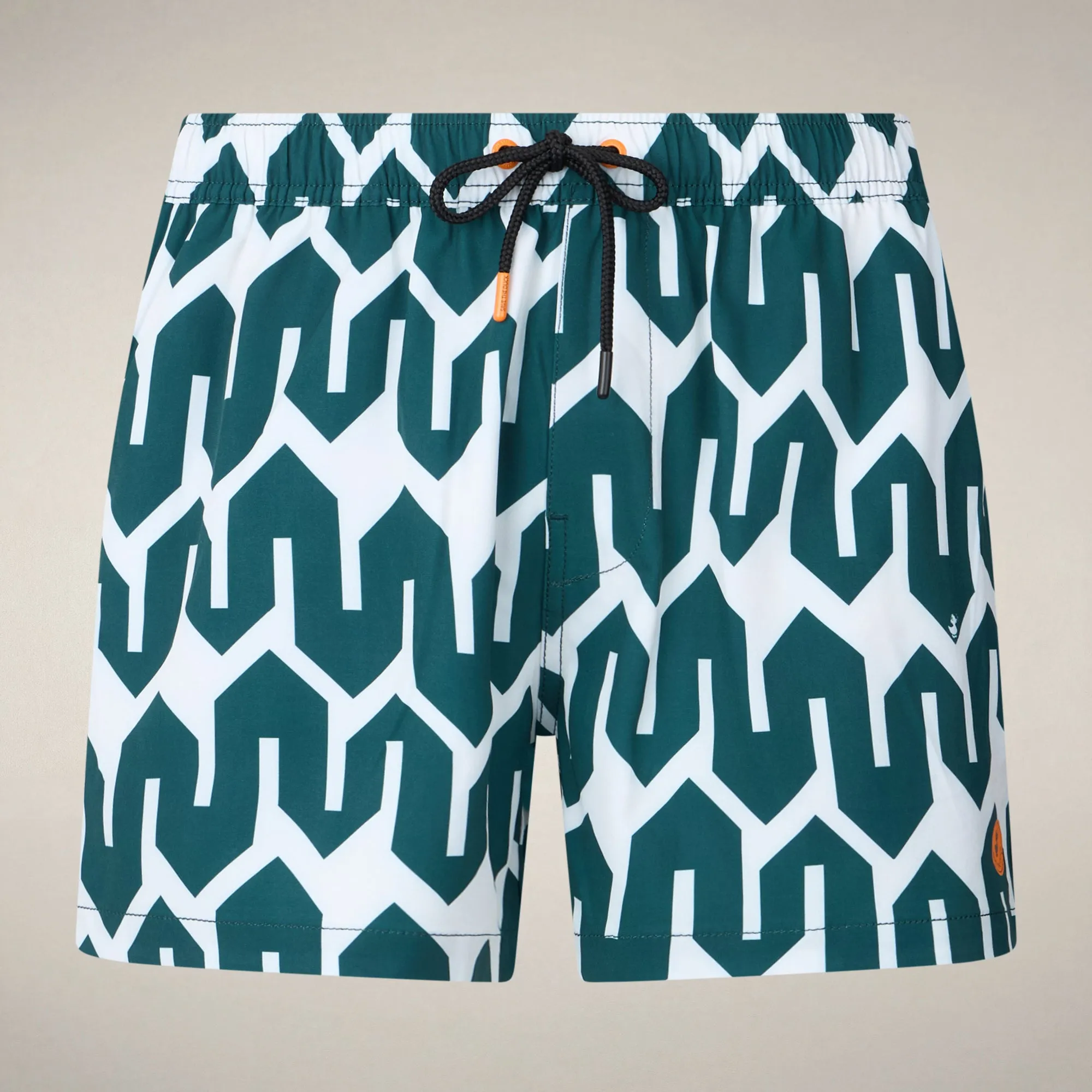 Men's Swim Shorts Ademir with bold zigzag print sold by Save The Duck product image thumbnail 3