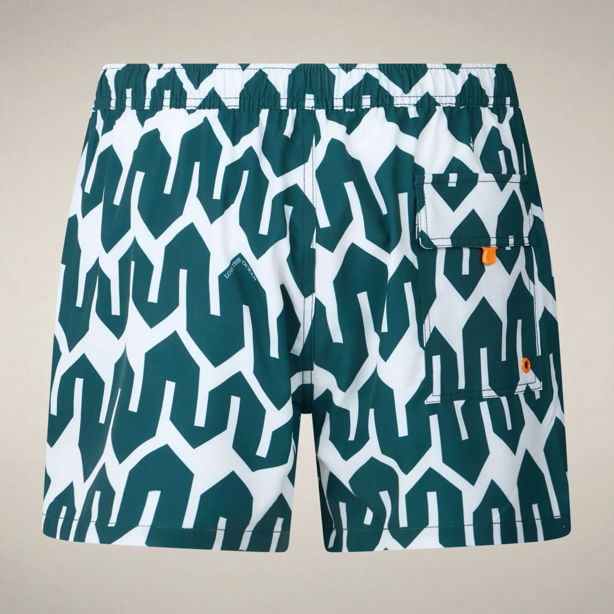 Men's Swim Shorts Ademir with bold zigzag print sold by Save The Duck product image thumbnail 4
