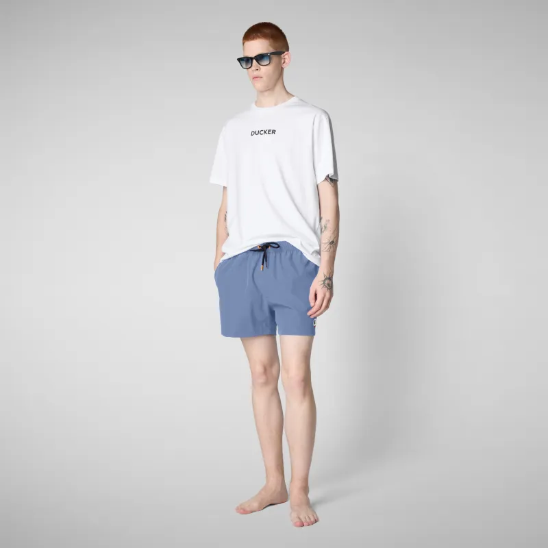 Men's Swim Shorts Demna in Cornflower Blue made by Save The Duck
