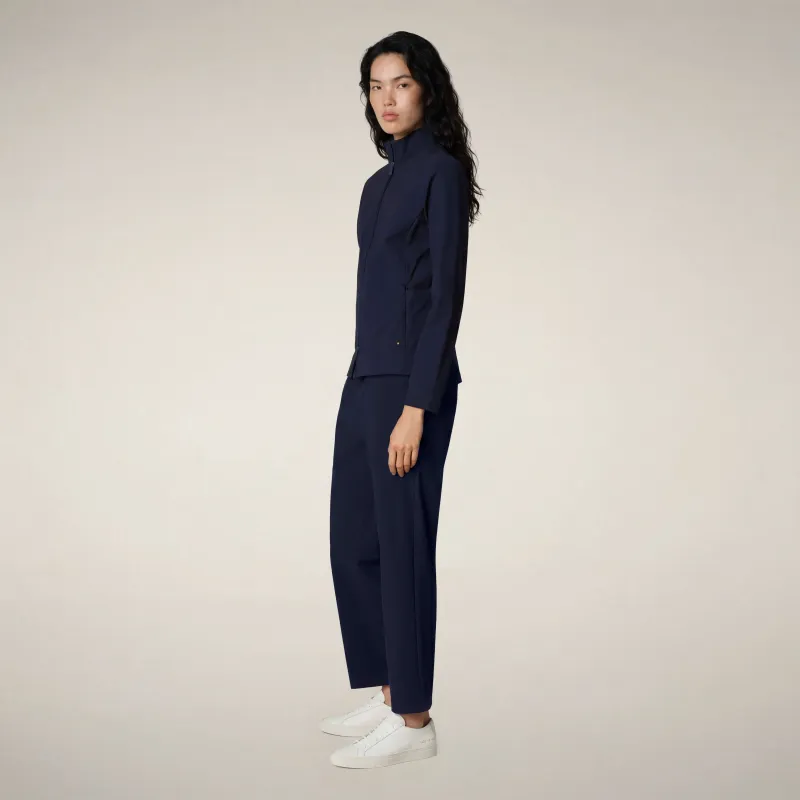 Women's pants milan in navy blue made by Save The Duck
