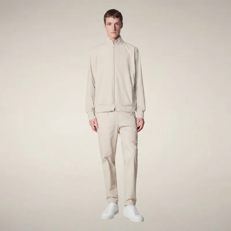 Men's Zip-Up Jacket Tulio in Rainy Beige - FYI made by Save The Duck