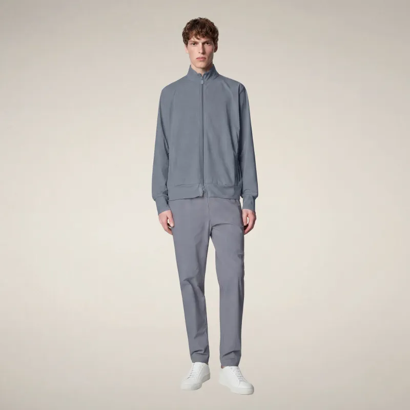 Men's Zip-Up Jacket Tulio in Rain Grey - FYI made by Save The Duck