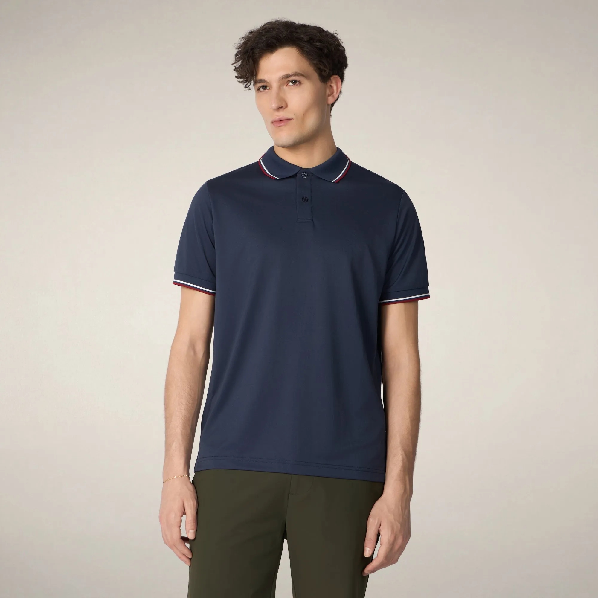 Men's Polo Hari in Navy Blue sold by Save The Duck product image thumbnail 5