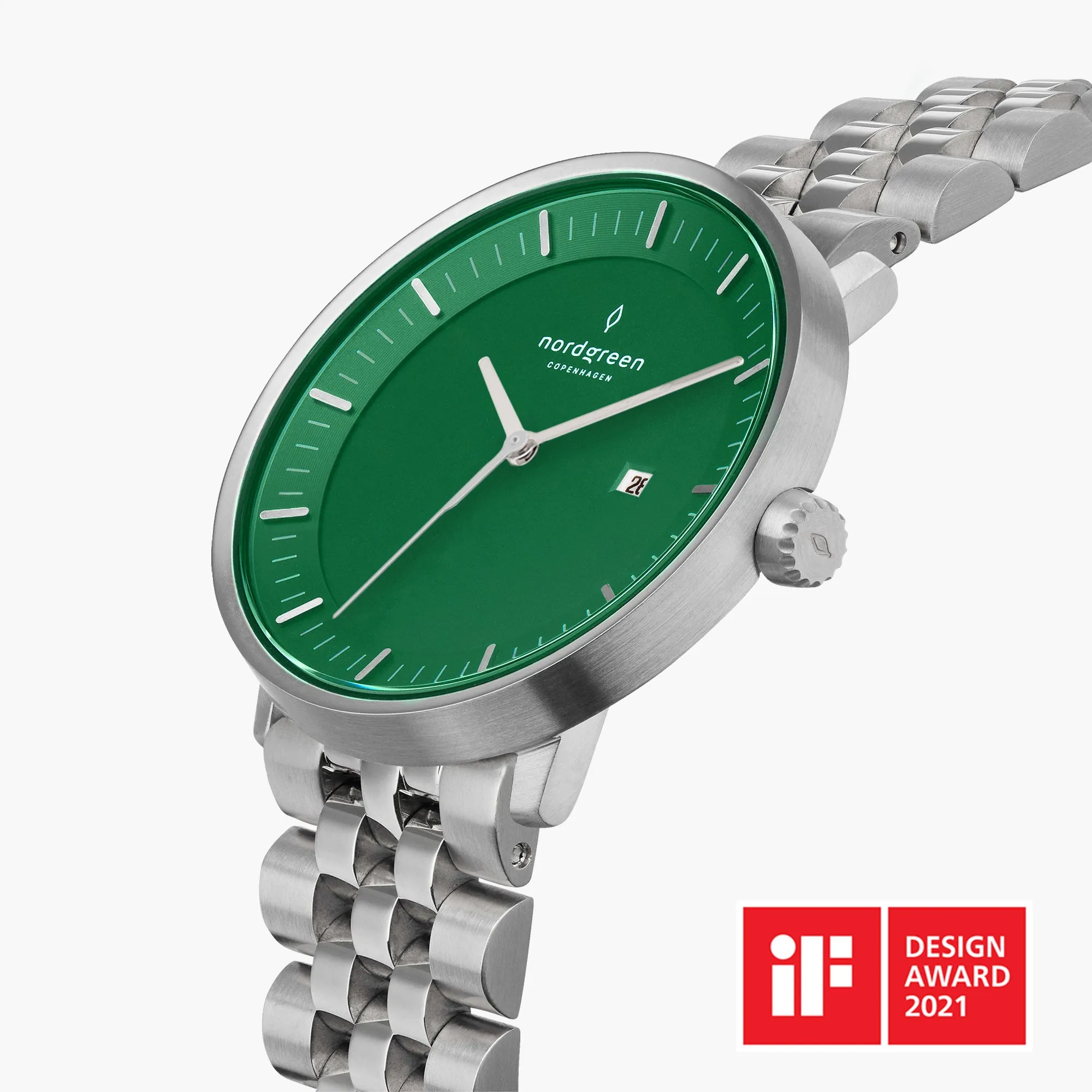 Philosopher | Green Dial - 5-Link sold by Nordgreen product image thumbnail 2
