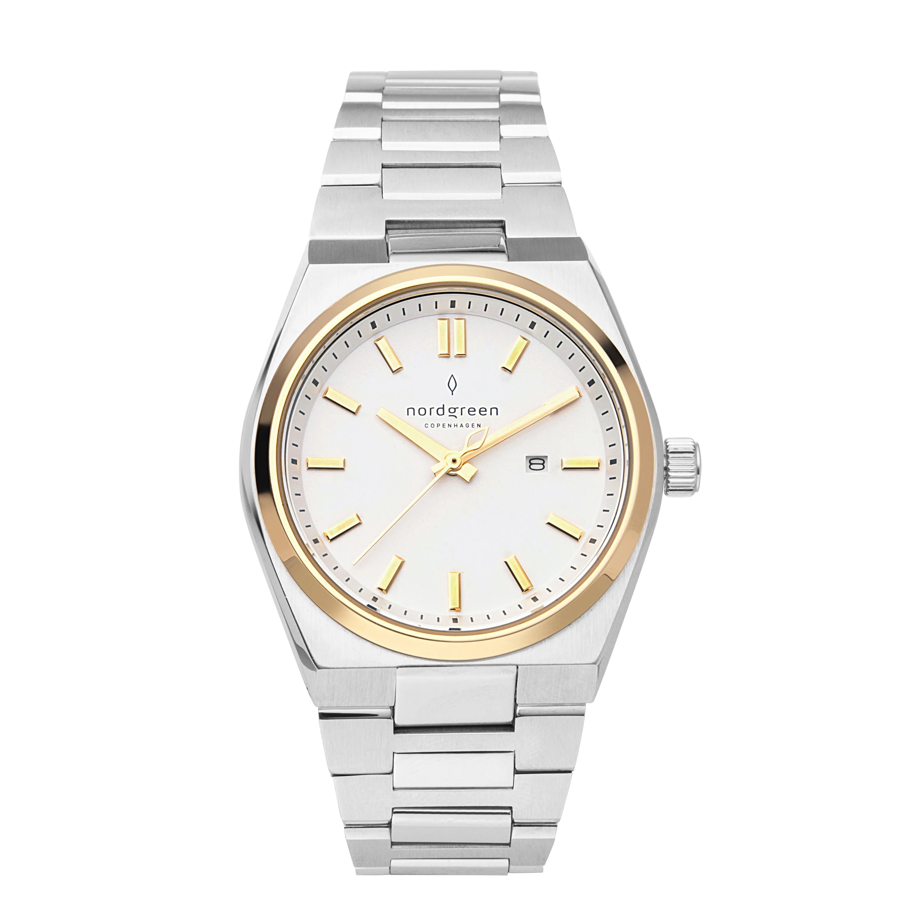 Succession Silver & Gold Bezel 35mm sold by Nordgreen product image thumbnail 2
