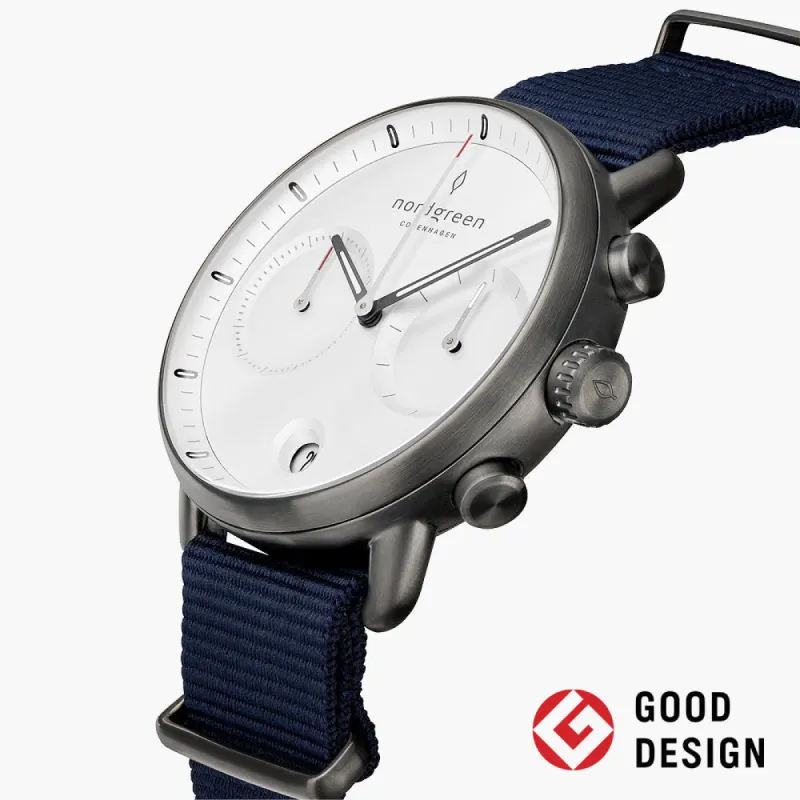 Pioneer Gun Metal 42mm sold by Nordgreen