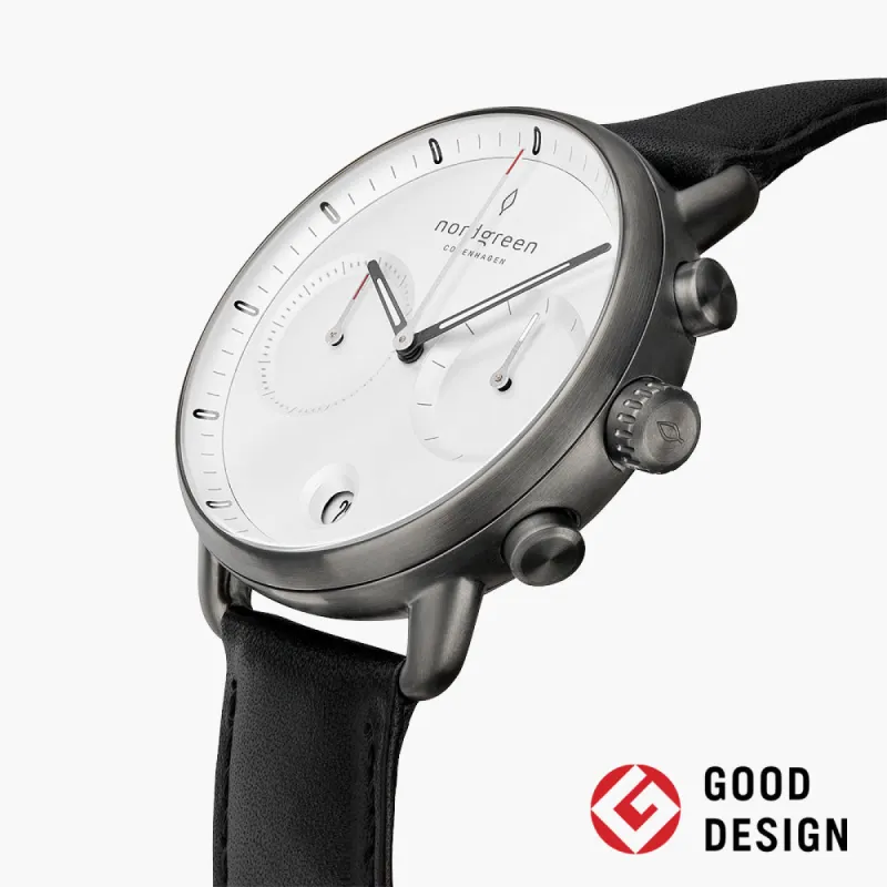Pioneer Gun Metal 42mm sold by Nordgreen