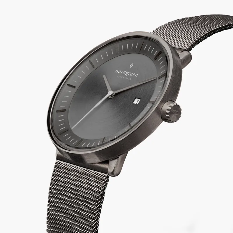 Philosopher Gun Metal 36mm sold by Nordgreen