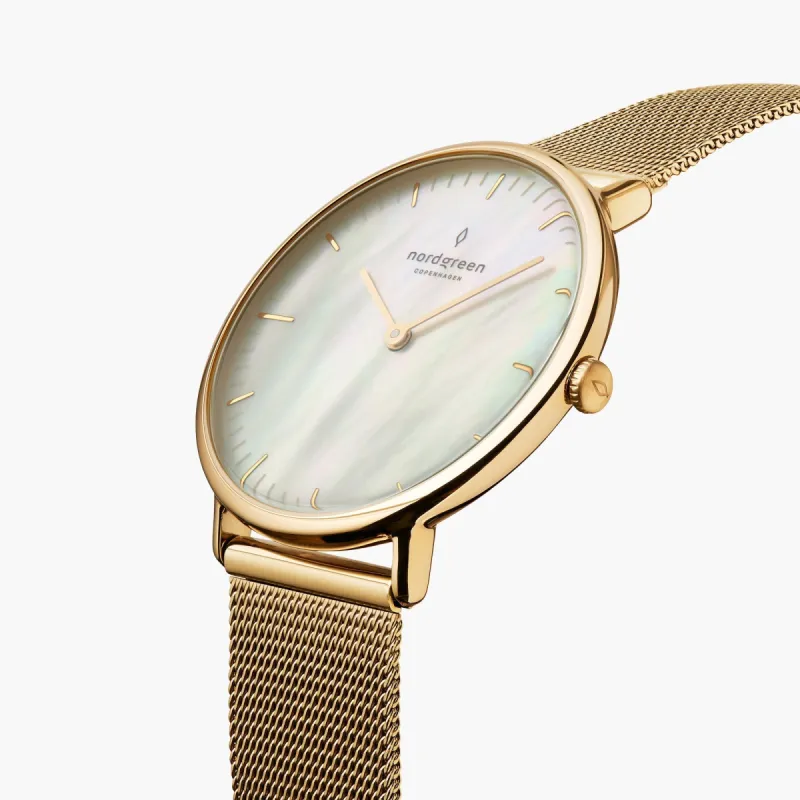 Native Gold 28mm sold by Nordgreen
