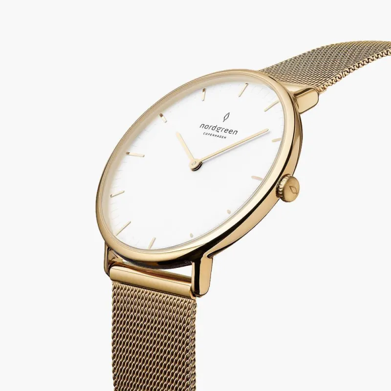 Native Gold 28mm sold by Nordgreen