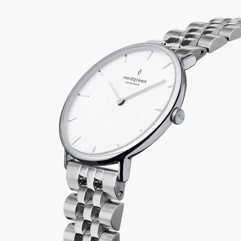 Native Silver 40mm sold by Nordgreen