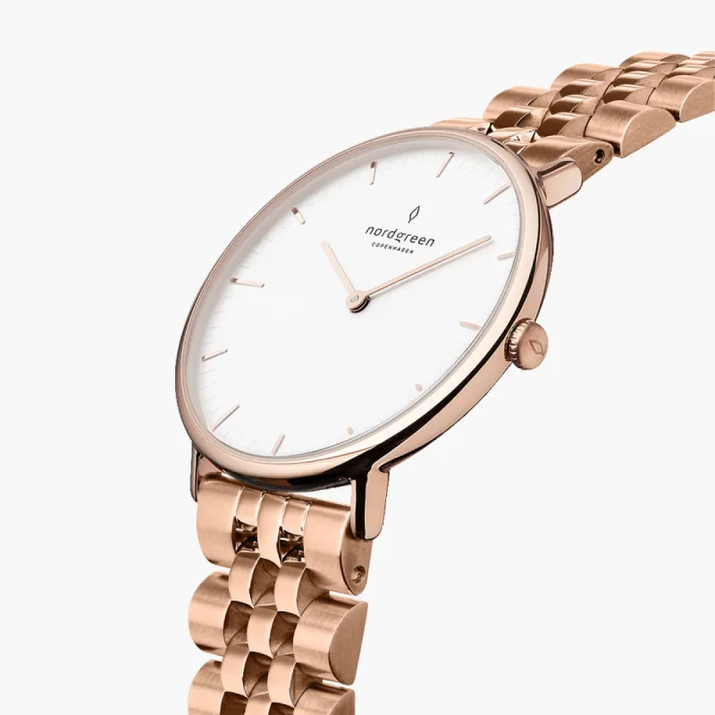 Native Rose Gold 28mm sold by Nordgreen