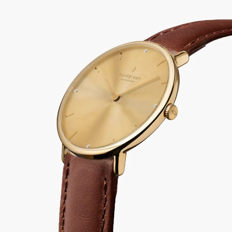 Native Gold 32mm sold by Nordgreen