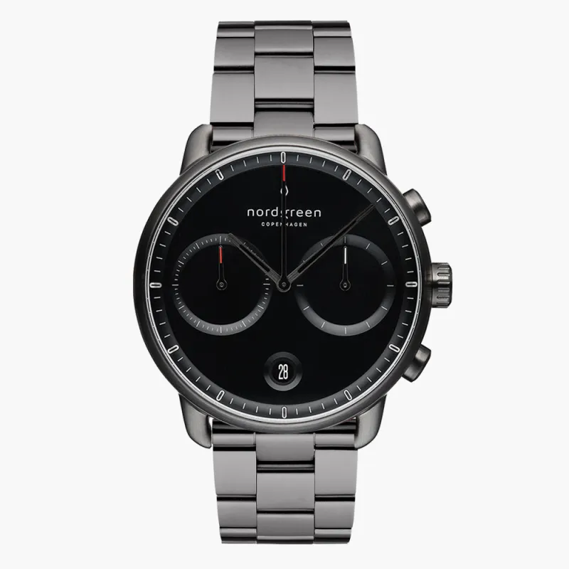 Pioneer Gun Metal 42mm sold by Nordgreen