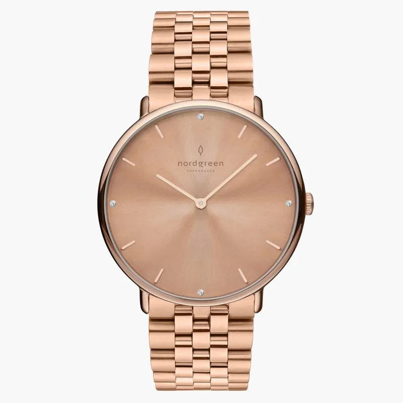 Native Rose Gold 32mm sold by Nordgreen