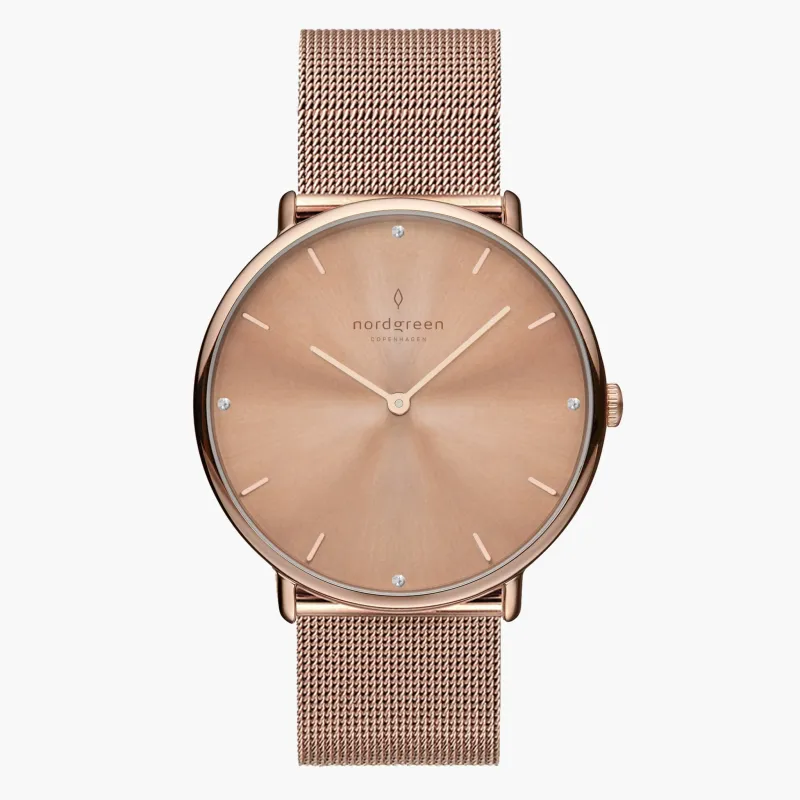 Native Rose Gold 32mm sold by Nordgreen