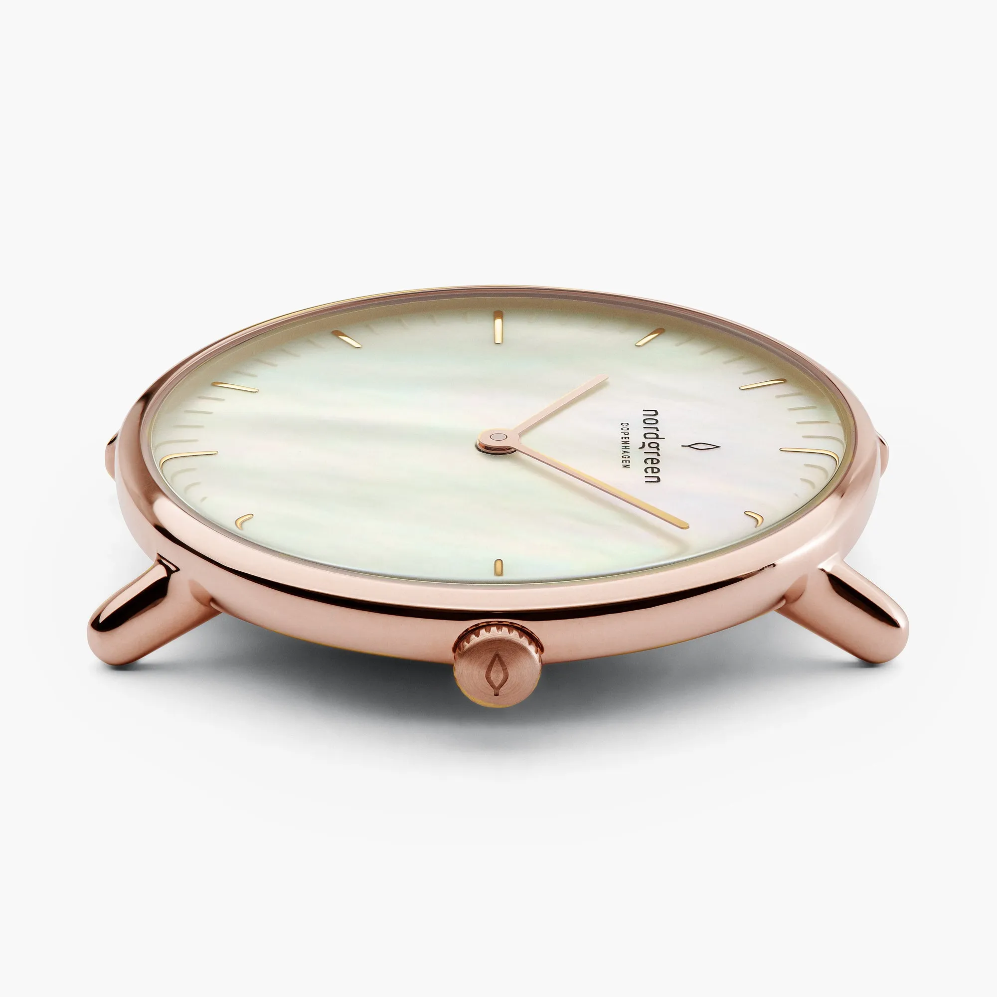 Native 28mm - Rose Gold - Mother of Pearl Dial sold by Nordgreen