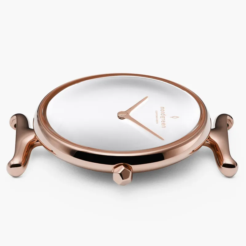 Unika 28mm - Rose Gold - White Dial sold by Nordgreen