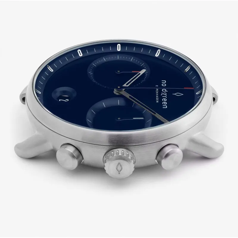 Pioneer 42mm - Silver - Navy Dial sold by Nordgreen
