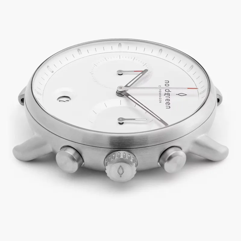 Pioneer 42mm - Silver - White Dial sold by Nordgreen