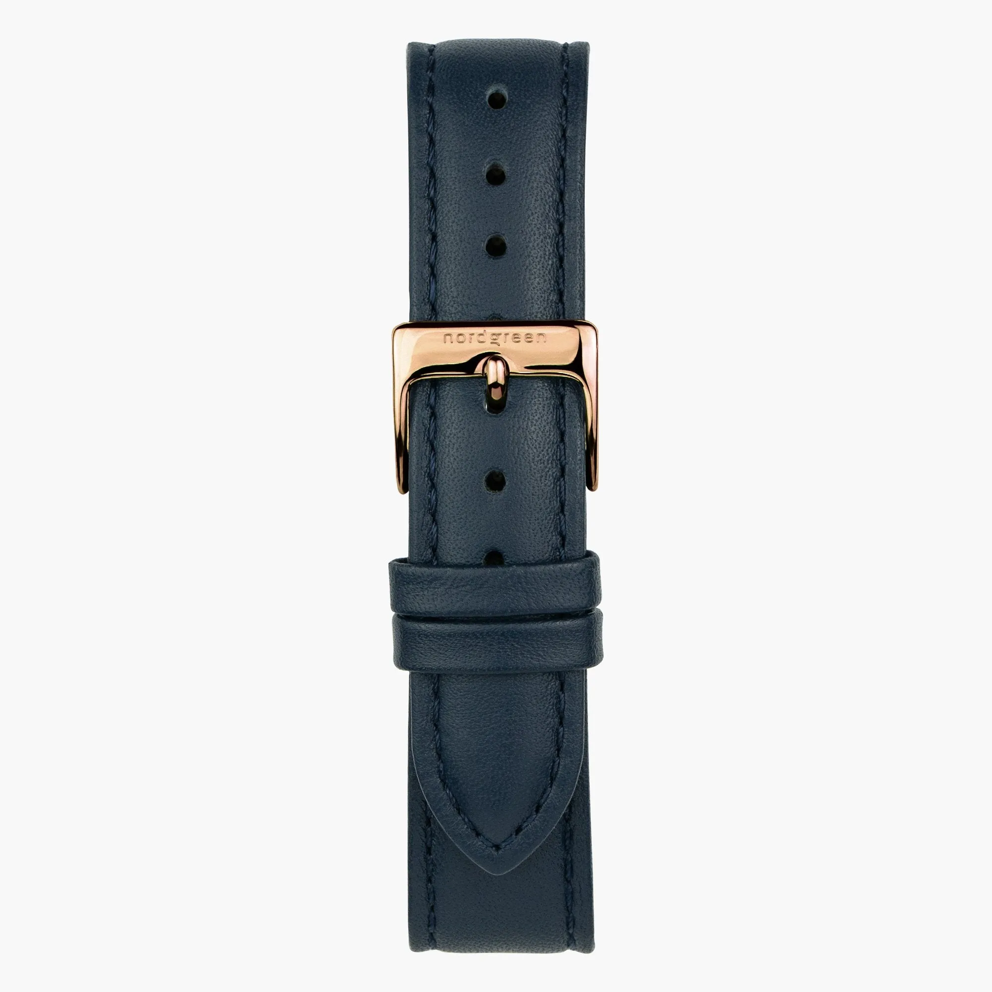 Navy Vegan Leather - Rose Gold sold by Nordgreen