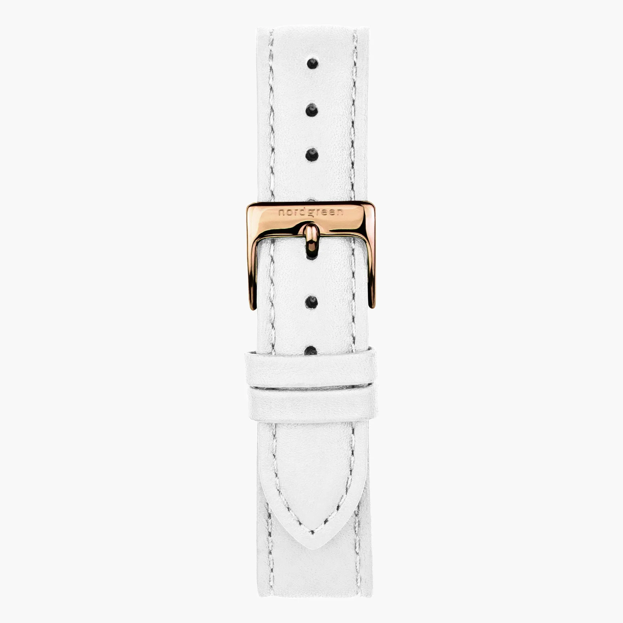 White Leather - Rose Gold sold by Nordgreen